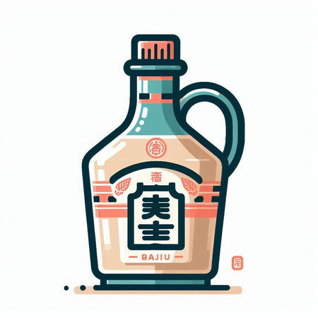 Olive oil bottle. Vector illustration. Isolated on white background.のイラスト素材