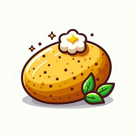 Illustration of a cute kiwi fruit on a white backgroundのイラスト素材