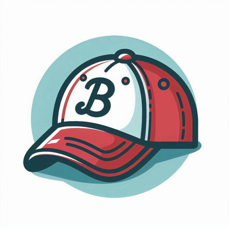 Baseball cap, sport cap, vector illustration, sport cap iconのイラスト素材