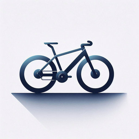 Bicycle icon on the white background. Eps 10 vector file.のイラスト素材