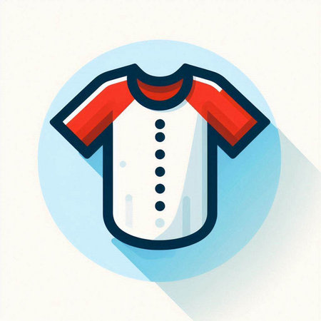 Football shirt icon. Flat design style. Vector illustration. EPS 10のイラスト素材