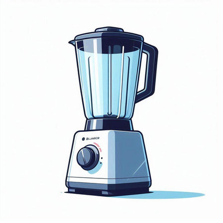Illustration of a blender on a white background. Vector illustration.のイラスト素材