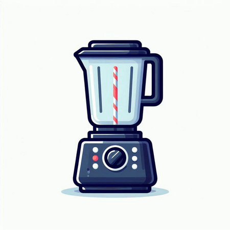 Illustration of a blender isolated on a white background. Vector illustration.のイラスト素材