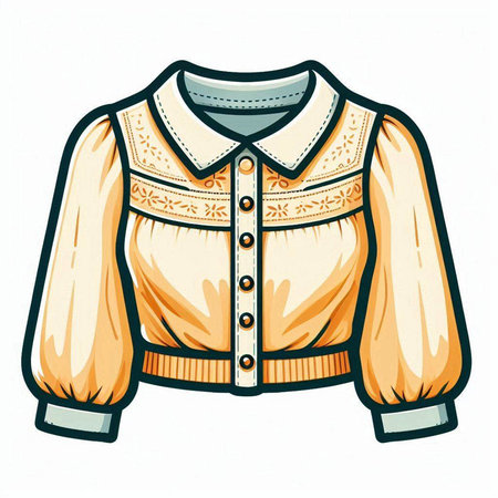Vector illustration of a jacket on a white background. Isolated object.のイラスト素材
