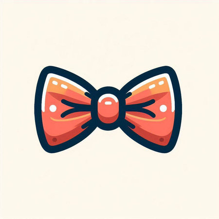 Cute bow tie icon. Vector illustration isolated on white background.のイラスト素材