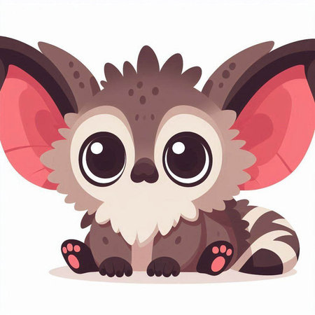 Cute baby koala in cartoon style. Vector illustration isolated on white background.のイラスト素材