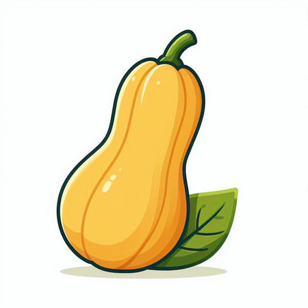 Pumpkin isolated on white background. Vector illustration in cartoon style.のイラスト素材