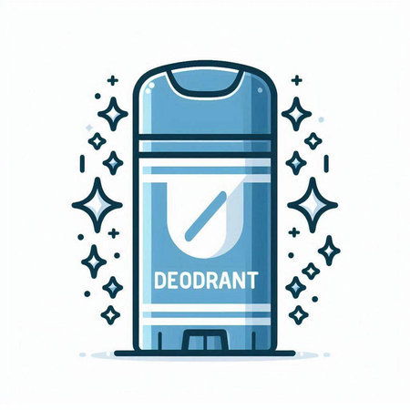 Deodorant icon. Flat vector illustration of deodorant.のイラスト素材