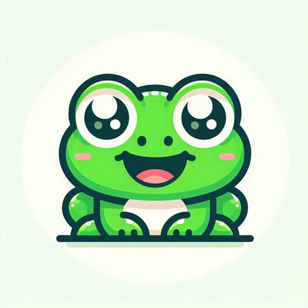 Frog icon. Cartoon illustration of frog vector icon for web designのイラスト素材