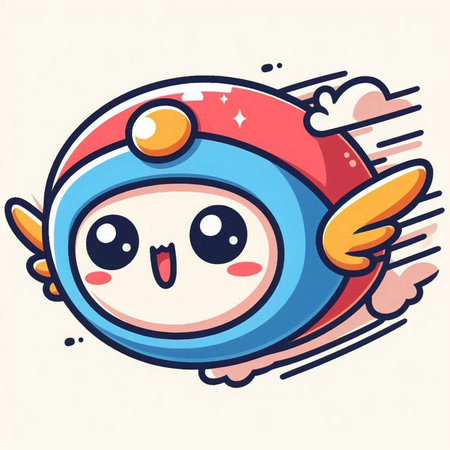 Cute Christmas owl. Vector illustration. Cute cartoon character.のイラスト素材