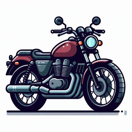 Motorcycle, motorcycle, motorbike, motorbike, motorcycle, motorbike, vector illustration, motorbike, motorbikeのイラスト素材
