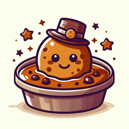 Cute cartoon ice cream in a paper cup. Vector illustration.のイラスト素材