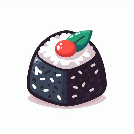 Sushi vector illustration isolated on a white background. Japanese food.のイラスト素材