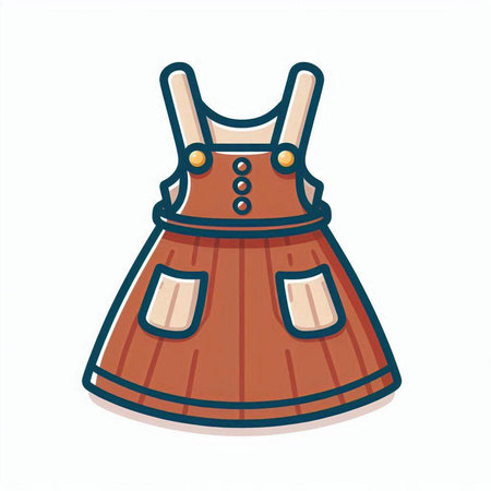Women's dirndl on a white background. Vector illustration.のイラスト素材