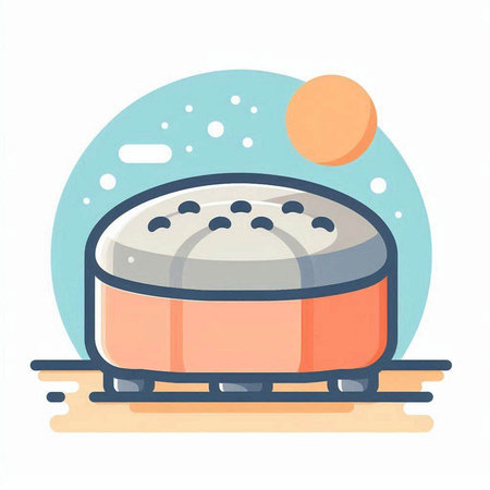 Illustration of a Japanese hot pot on a white background - vectorのイラスト素材