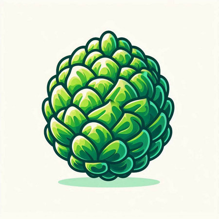 Artichoke vector illustration. Isolated on white background. Vector illustration.のイラスト素材