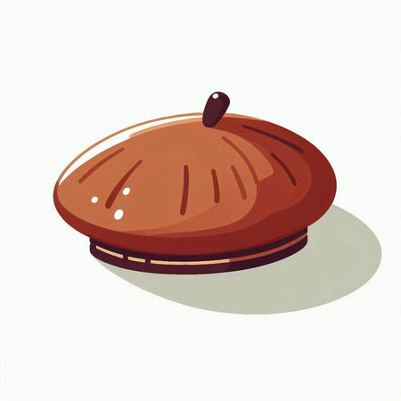 Illustration of a traditional chinese cake on a white background.のイラスト素材