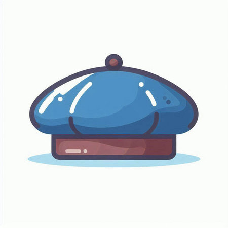 Illustration of a hat. Vector illustration in a flat style.のイラスト素材