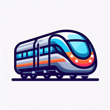 Train icon isolated on white background. Vector illustration. Eps 10.のイラスト素材
