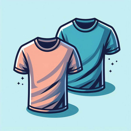 T-shirt design over blue background, vector illustration eps10のイラスト素材