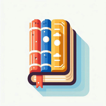 Book icon. Education symbol. Vector illustration in flat design style.のイラスト素材