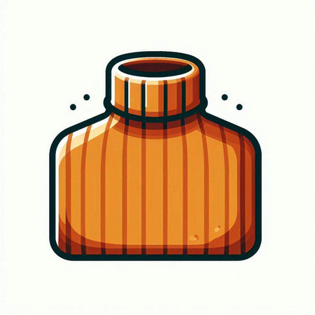Bottle of ink in doodle style. Vector illustration.のイラスト素材