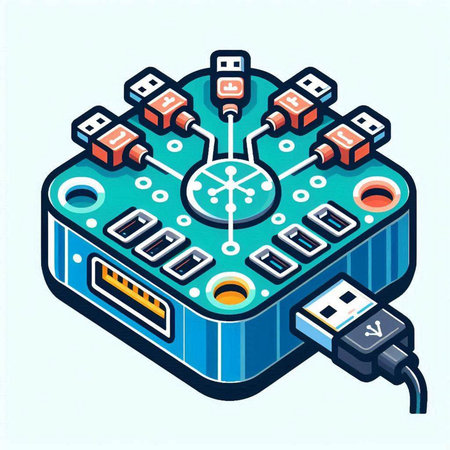 Vector isometric illustration of a power supply with a plug and socket.のイラスト素材
