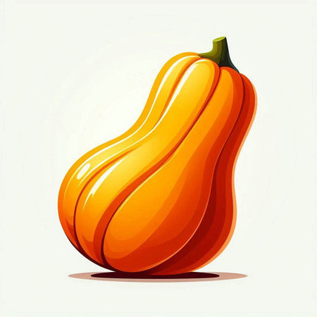 Pumpkin isolated on white background. Vector illustration. Eps 10.のイラスト素材