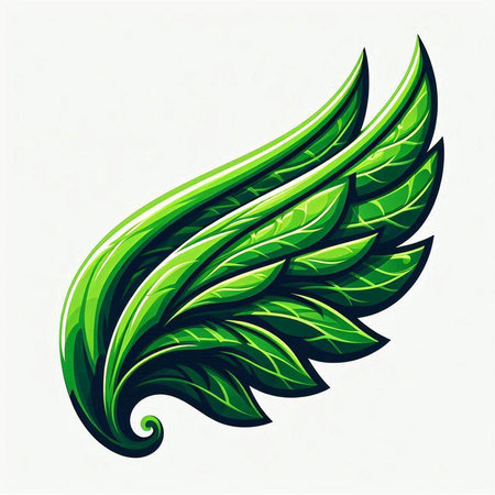 Leaves of a plant on a white background. Vector illustration.のイラスト素材