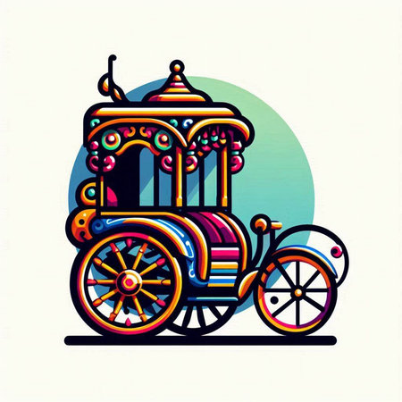 Risotto with vegetables and olives. Italian cuisine. Vector illustrationのイラスト素材