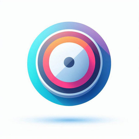 Archery target with arrows. Flat design style. Vector illustration.のイラスト素材