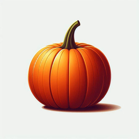 pumpkin on white background, vector illustration, eps10のイラスト素材