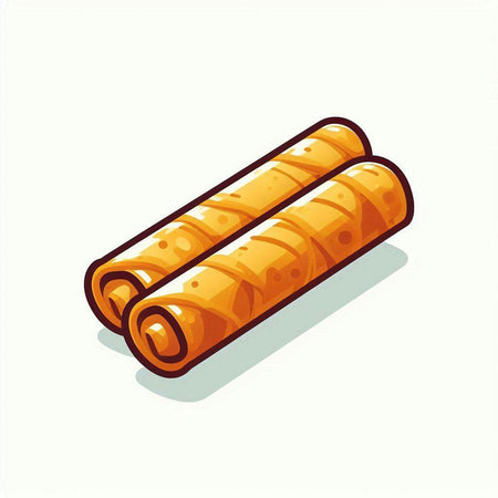 Coconut rolls isolated on a white background. Vector illustration.のイラスト素材