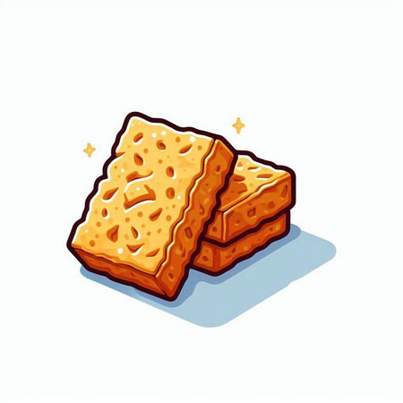 Biscuit vector illustration. Isolated on white background. Vector illustration.のイラスト素材