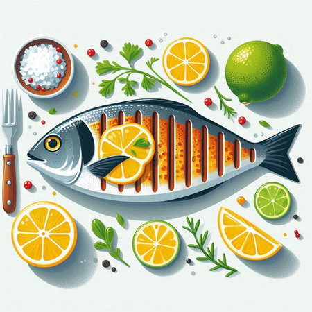 Vector illustration of a bowl of chili con carne with tomato, garlic, olives and pepperのイラスト素材