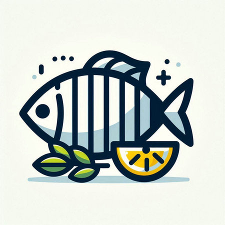 Illustration of a roasted chicken with parsley on a white backgroundのイラスト素材