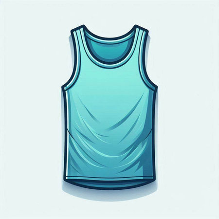 Illustration of a t-shirt on a hanger. Vector illustrationのイラスト素材