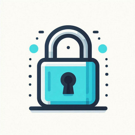 Padlock icon. Security, safety, protection concept. Vector illustrationのイラスト素材