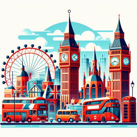 Vector illustration of a delivery man in uniform with clipboard. Delivery service concept.のイラスト素材