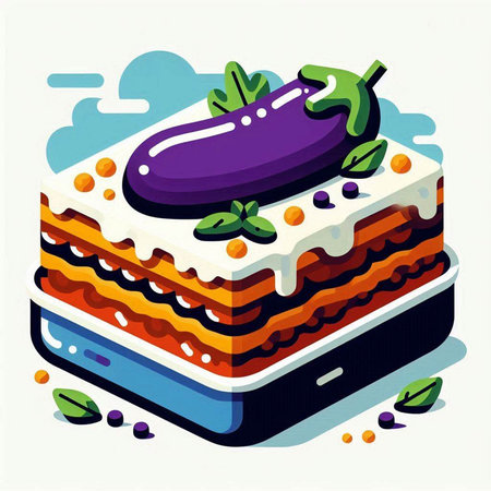 Vector illustration of a cake on a white background. Vector illustration.のイラスト素材