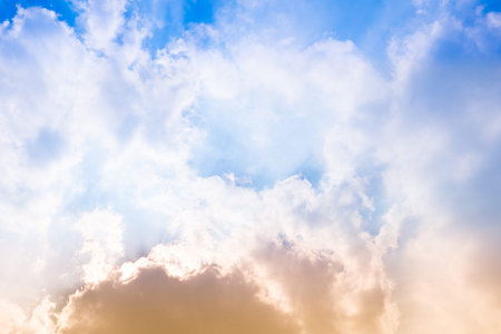blue sky with cloud closeup