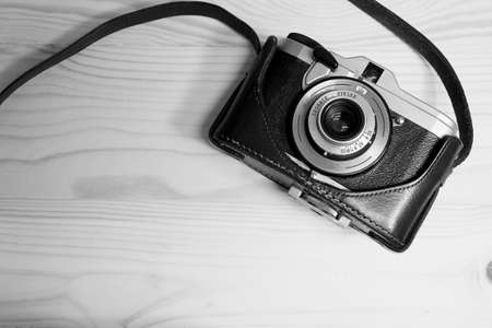 Film cameras that had been popular in the pastの写真素材