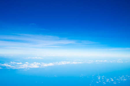 Blue sky with cloudの写真素材