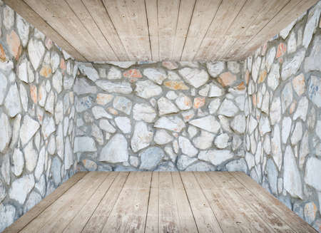 Room interior vintage by wood,brick. for your designの写真素材