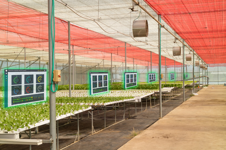 iot smart industry robot 4.0 agriculture concept,agronomist,farmer use augmented mixed virtual reality,artificial intelligence technology to monitoring,control,detect sensor condition in farmの写真素材