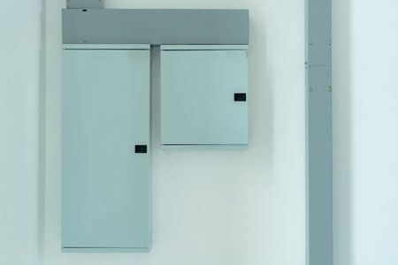 Steel cabinets for electrical installations in buildings to protect the safety caused by...
