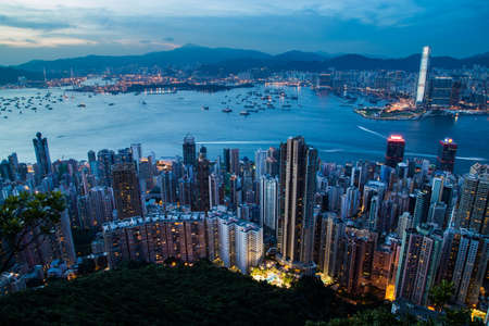 The Peak in Hong Kongのeditorial素材