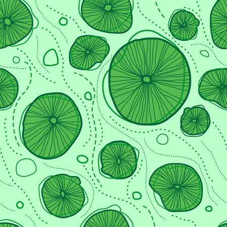 Vector pattern of stylized design lotus leavesのイラスト素材