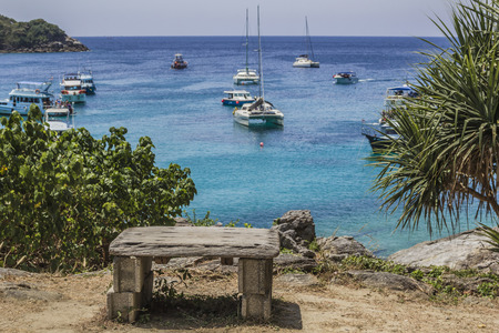 Viewpoint on the island of Koh Rachaのeditorial素材