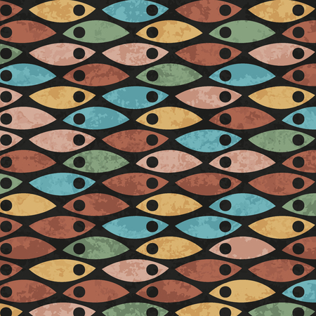 Abstract colored hand drawn doodle patternのイラスト素材